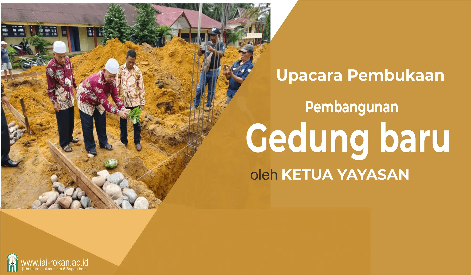 Rektor IAI Rokan memimpin acara kampus